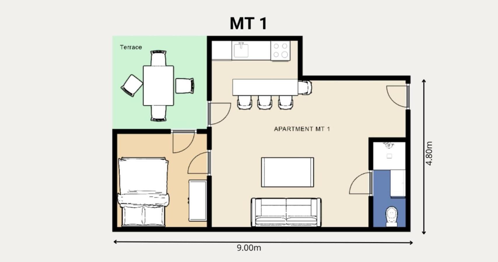 Studio Apartments Mt ชัมรีกา ภายนอก รูปภาพ